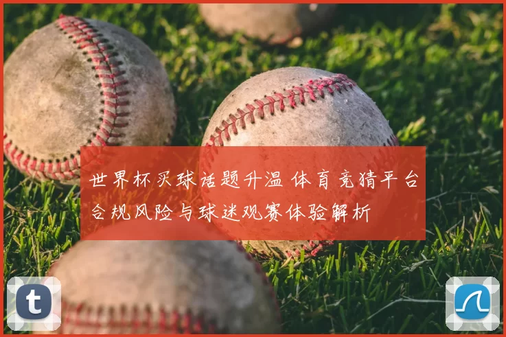 世界杯买球话题升温 体育竞猜平台合规风险与球迷观赛体验解析