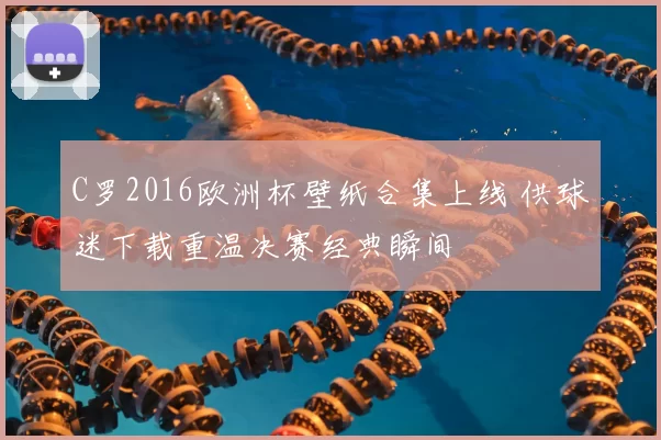 C罗2016欧洲杯壁纸合集上线 供球迷下载重温决赛经典瞬间